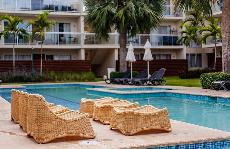 Acogedor apartamento familiar/Piscina/Playa